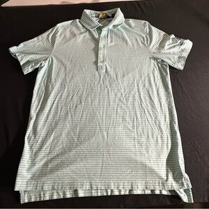 Ralph Lauren Mens size Med Mint Striped Polo Shirt